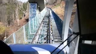 Führerstandsmitfahrt auf der Innsbrucker Nordkettenbahn Bergfahrt [upl. by Leanatan]