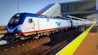 Train Sim World Amtrak Train ACS 64 616 action [upl. by Hodgson817]