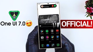 Samsung One UI 70 Android 15  ITS OFFICIAL [upl. by Helbonnah]