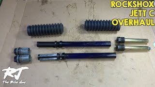 Rock Shox Jett C Fork Service DisassemblyCleanLubeAssembly [upl. by Eseneg926]