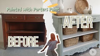 BEFORE amp AFTER  Painting furniture with quotPORTERS PAINTquot [upl. by Lat]