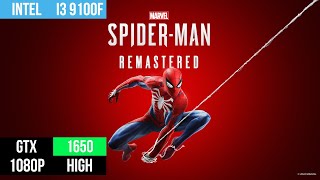 Marvel Spiderman Remastered on i3 9100f GTX 1650 1080p High Settings [upl. by Nawoj330]