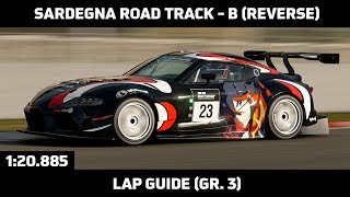 Gran Turismo Sport  Daily Race Lap Guide  Sardegna Road Track B II Toyota GR Supra Concept Gr 3 [upl. by Phiona]