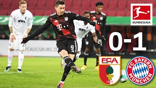 Lewandowski Secures First Place  FC Augsburg  FC Bayern München  01  Highlights  MD 17 [upl. by Taam]