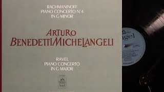 LP Rachmaninov  Piano Concerto No 4  Michelangeli side A [upl. by Lienad]