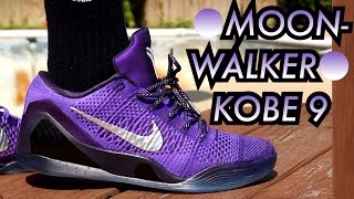 quotMoonwalkerquot Kobe 9 W OnFeet Review [upl. by Nivlen]