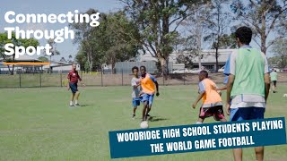 Woodridge High School students playing the world game Football [upl. by Levitus]