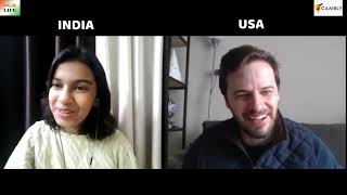 Cambly English Conversation 75 with lovely tutor from the USA  Adrija Biswas [upl. by Alleinad909]