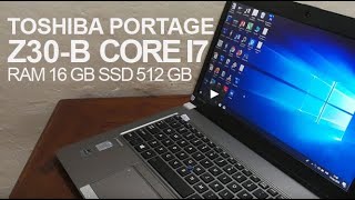 Toshiba Portage Z30B Core i7 gen5 ram 16 gb SSD 512 gb [upl. by Rabush10]