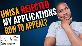 How to appeal at UNISA for 2023 after rejection  UNISA online admissions [upl. by Drake888]