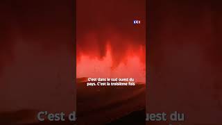 🌋 Nouvelle éruption volcanique en Islande des images impressionnantes [upl. by Haik]