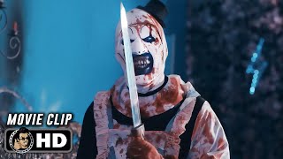 TERRIFIER 2  Art Has a Surprise for Jonathan 2022 Movie CLIP HD [upl. by Dadinirt967]