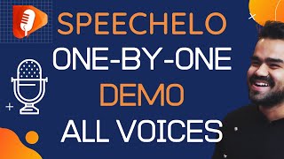 Speechelo Voice Demos  Speechelo Text To Speech Review  Listen To All Voices [upl. by Sabina]