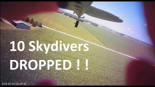 10 Skydivers Dropped [upl. by Launce846]