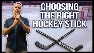 Choosing the right size hockey stick [upl. by Eetsud]