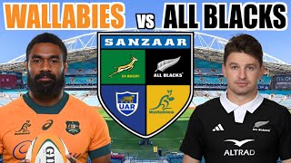 WALLABIES vs ALL BLACKS 2024 Rugby Championship Live Commentary [upl. by Rehpotisrhc]