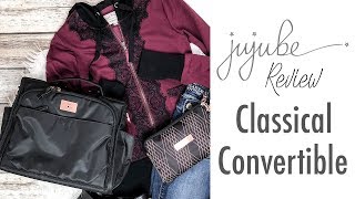 JuJuBe Classical Convertible Diaper Bag  Review Packing amp On The Body [upl. by Atsedom732]