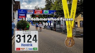 13 OBI Füssen Halbmarathon 2018 aus Läufersicht Königsschlösser Romantik Marathon [upl. by Fugate]