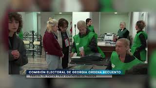 Comisión electoral de Georgia ordena recuento parcial de votos tras denuncias de fraude [upl. by Yclehc]