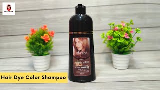 Mokeru Argan Oil Hair Dye Color Shampoo  Review Video [upl. by Tanah]