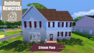 Building Newcrest Crimson Place  Sims 4 Lets Build [upl. by Yadnil498]