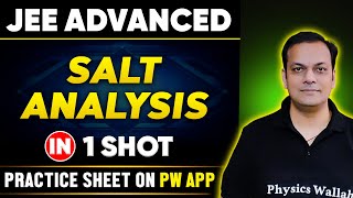 SALT ANALYSIS in One Shot  JEE ADVANCED 💪  Basics to PYQs 🔥 [upl. by Nimref]