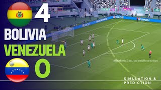 Bolivia 40 Venezuela  Resumen  Eliminatorias Sudamericanas 2024  SimulaciónRecreación eFootball [upl. by Ecineg]