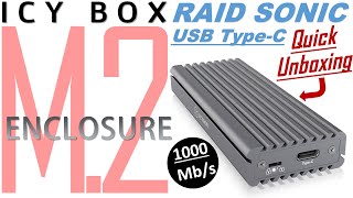 The fastest External Disk is M2  ICY BOX Raid Sonic TypeC M2 Enclosure Quick Unboxing [upl. by Eisdnyl852]