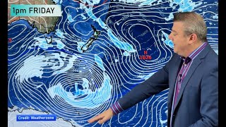 Southern Ocean storms keep westerlies flowing over NZ this week [upl. by Hubie]