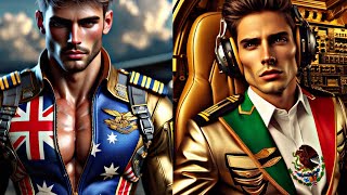 The most handsome pilots are from which country [upl. by Edgell931]