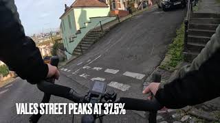 Specialized Creo takes on Englands steepest street [upl. by Harry]