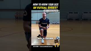 How to know your size of futsal shoes Desporte Futsal shoes size guide [upl. by Norling]