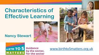 Birth to 5 Matters  The Characteristics of Effective Learning [upl. by Llednik]