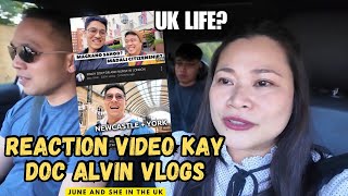 FILIPINOS LIVING IN ENGLAND REACTION SA KABAYAN DOC ALVIN VLOGS VISITS THE UK filipino ofw pinoy [upl. by Xyla]