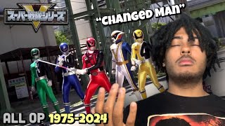 SUPER SENTAI CHANGED ME Super Sentai All Openings Reaction 19752024 Pt 2 [upl. by Anaitsirk]