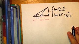 Trigonometry Applications  Angle of Elevation [upl. by Scurlock]