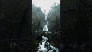 FPV Droning a Waterfall travel nature waterfall oregon [upl. by Yblek]