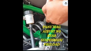 KAWASAKI Z650PANO MAG ADJUST NG REAR SUSPENSION preload [upl. by Adiana]