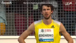 High jump Atletissima Lausanne 2013 Bondarenko 241m WL [upl. by Anaujahs8]