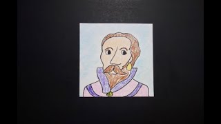 Lets Draw Sir Walter Raleigh  British Explorer [upl. by Ittap]