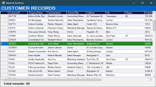 C Tutorial  DataGridView Material Design  FoxLearn [upl. by Howenstein]