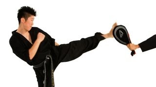 How to Do a Hop Step Roundhouse Kick  Taekwondo Training [upl. by Anola]