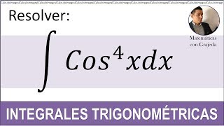 INTEGRALES TRIGONOMÉTRICAS EJEMPLO 5 MateYisus [upl. by Aihppa]