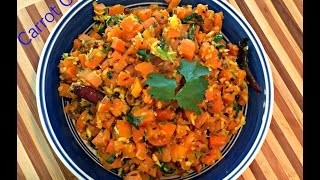 CarrotPoriyal  Carrot curry  Carrot Fry with Coconut  Tasty and easy South Indian carrot Thoran [upl. by Ringe]