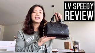 Review LV Speedy Bandouliere 20 Empreinte leather [upl. by Laveen367]