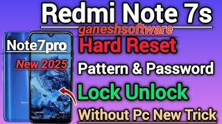 Redmi Note 7 Hard Resetredmi note 7 pattern lock kaise tode redmi note 7 [upl. by Esinrahs]