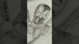 Art Deadpool ❤️ viralyoutubeshortstrendingdeadpoolskatch drawing New music Kaayi [upl. by Banquer]