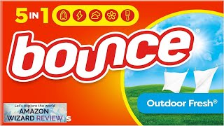 Bounce Dryer Sheets Laundry Fabric Softener Outdoor Fresh 240 Review [upl. by Adekan]