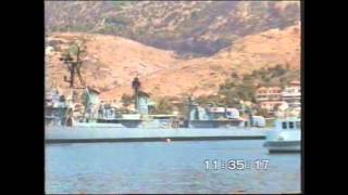 GREEK NAVY DESTROYER VELOS D16 EX USS CHARETTE DD581 [upl. by Eissac286]