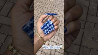 🚨NEW🚨Sodalite finegehglam pressonails crystalnails acrylicnails gelnails nailart bluenails [upl. by Karyn]